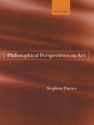 cover image of Philosophical Perspectives on Art